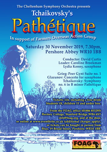 FOAG/ CSO Winter Concert at Pershore Abbey on 30th November FOAG/ CSO Winter Concert at Pershore Abbey on 30th November